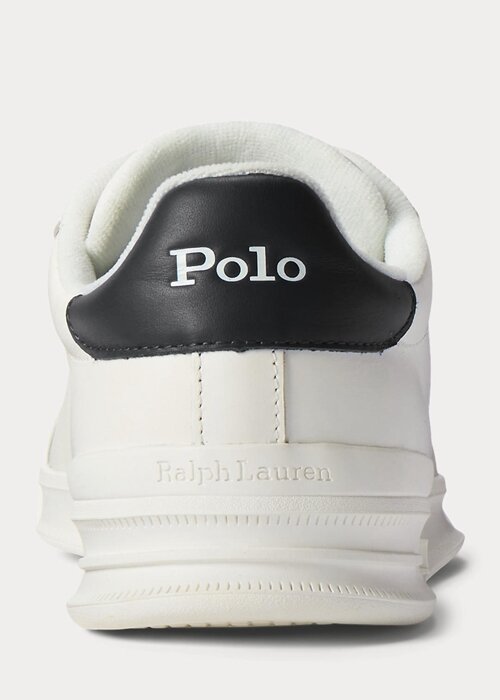 White / Black Men’s Ralph Lauren Heritage Court II Leather Sneakers White / Black Men’s Ralph Lauren Heritage Court II Leather Sneakers