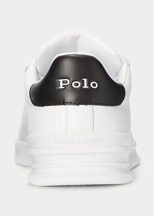 White / Black Men’s Ralph Lauren Heritage Court II Leather Sneakers White / Black Men’s Ralph Lauren Heritage Court II Leather Sneakers