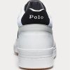 White / Grey Men’s Ralph Lauren Court Mid Pro Sneakers