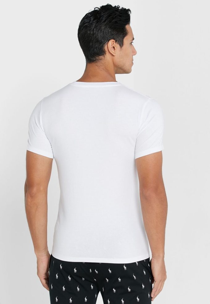 White Men’s Ralph Lauren 2 Pack Essential Crew Neck T Shirts
