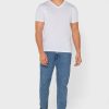 White Men’s Ralph Lauren 2 Pack Essential V- Neck T Shirts