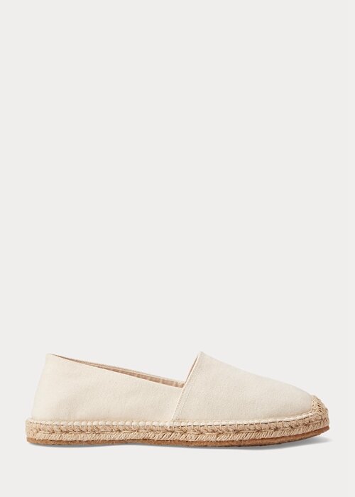 White Men’s Ralph Lauren Canvas Espadrille White Men’s Ralph Lauren Canvas Espadrille