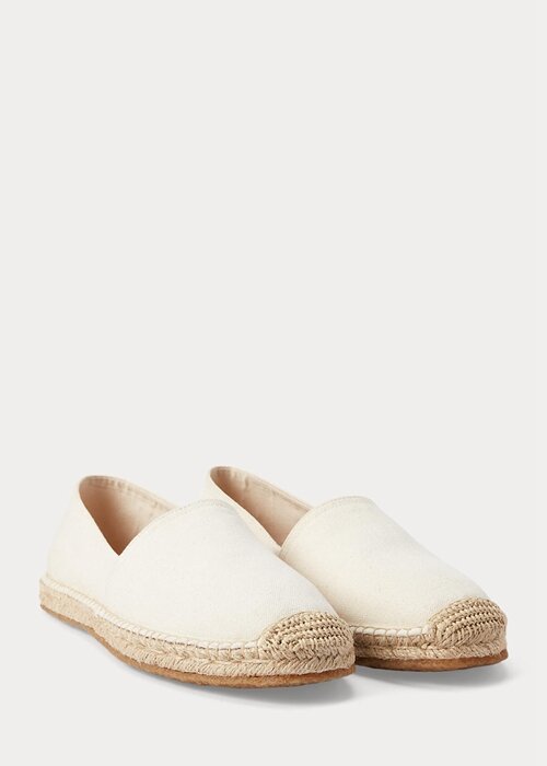 White Men’s Ralph Lauren Canvas Espadrille White Men’s Ralph Lauren Canvas Espadrille