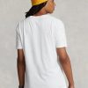 White Men’s Ralph Lauren Classic Fit Big Pony Jersey T Shirts White Men’s Ralph Lauren Classic Fit Big Pony Jersey T Shirts