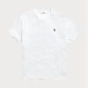White Men’s Ralph Lauren Classic Fit Jersey Crewneck T Shirts White Men’s Ralph Lauren Classic Fit Jersey Crewneck T Shirts
