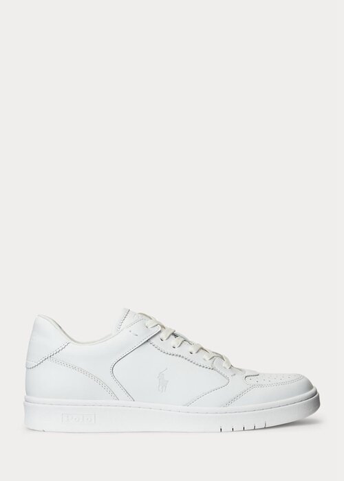 White Men’s Ralph Lauren Court Sneakers White Men’s Ralph Lauren Court Sneakers