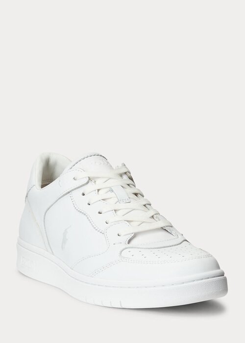 White Men’s Ralph Lauren Court Sneakers White Men’s Ralph Lauren Court Sneakers