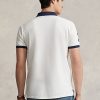 White Men’s Ralph Lauren Custom Slim Fit Big Pony Mesh Polo Shirts White Men’s Ralph Lauren Custom Slim Fit Big Pony Mesh Polo Shirts