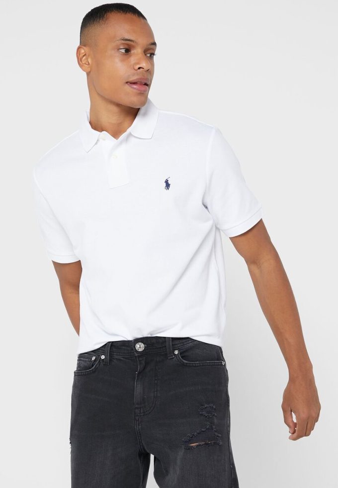 White Men’s Ralph Lauren Essential Polo Shirts White Men’s Ralph Lauren Essential Polo Shirts