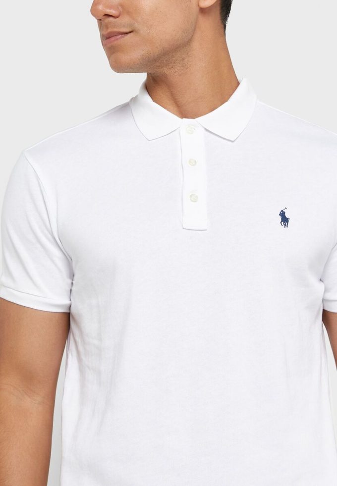 White Men’s Ralph Lauren Essential Polo Shirts White Men’s Ralph Lauren Essential Polo Shirts
