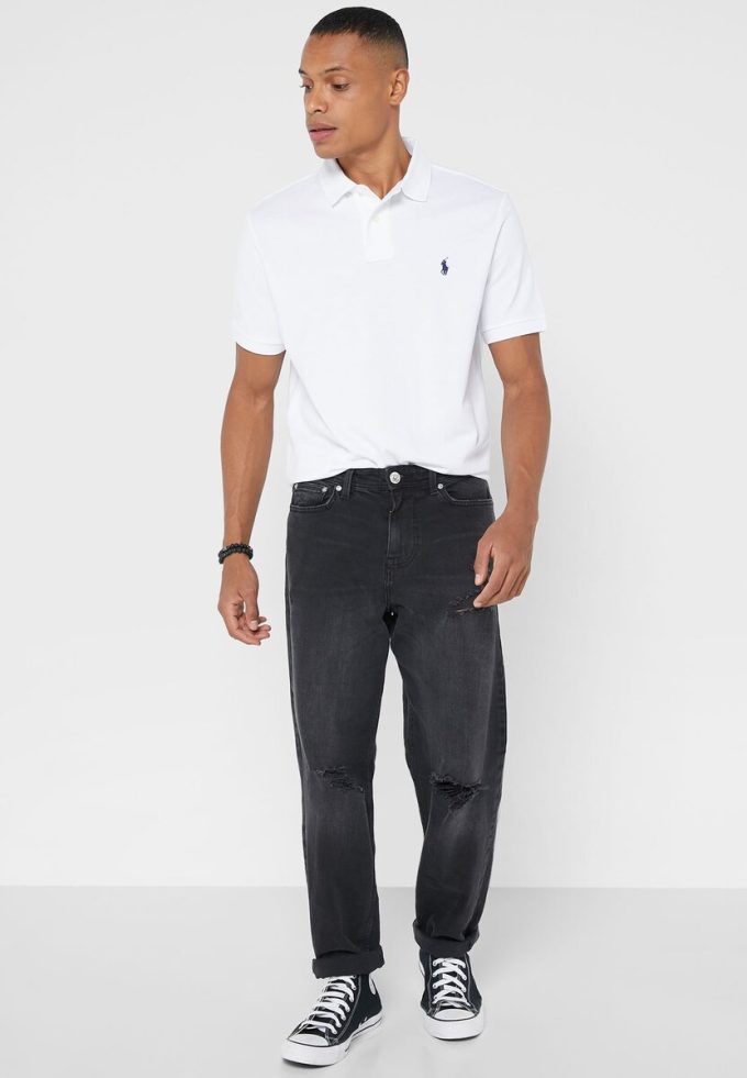 White Men’s Ralph Lauren Essential Polo Shirts White Men’s Ralph Lauren Essential Polo Shirts