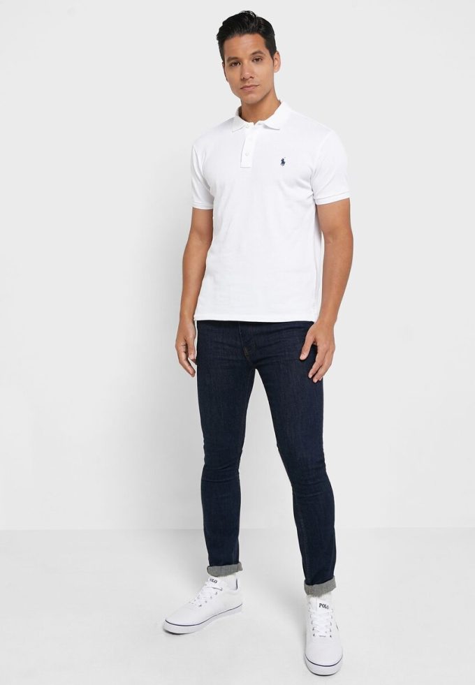 White Men’s Ralph Lauren Essential Polo Shirts White Men’s Ralph Lauren Essential Polo Shirts