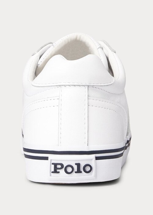 White Men’s Ralph Lauren Hanford Leather Sneakers White Men’s Ralph Lauren Hanford Leather Sneakers