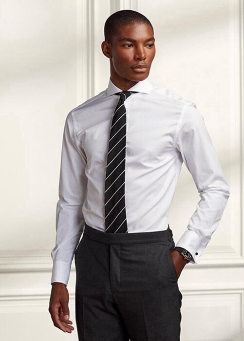 White Men’s Ralph Lauren Keaton Poplin Formal Shirts White Men’s Ralph Lauren Keaton Poplin Formal Shirts