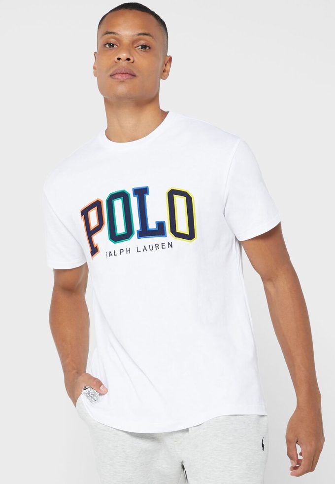 White Men’s Ralph Lauren Logo Crew Neck T Shirts White Men’s Ralph Lauren Logo Crew Neck T Shirts