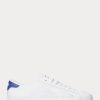 White Men’s Ralph Lauren Nelson Leather-Trim Mesh Sneakers White Men’s Ralph Lauren Nelson Leather-Trim Mesh Sneakers