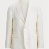 White Men’s Ralph Lauren Polo Soft Linen Suit Blazers White Men’s Ralph Lauren Polo Soft Linen Suit Blazers