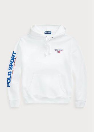 White Men’s Ralph Lauren Polo Sport Fleece Hoodie