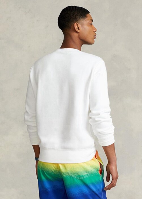 White Men’s Ralph Lauren Polo Sport Fleece Sweatshirt White Men’s Ralph Lauren Polo Sport Fleece Sweatshirt