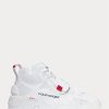 White Men’s Ralph Lauren PS100 High-Top Sneakers White Men’s Ralph Lauren PS100 High-Top Sneakers