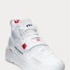 White Men’s Ralph Lauren PS100 High-Top Sneakers White Men’s Ralph Lauren PS100 High-Top Sneakers