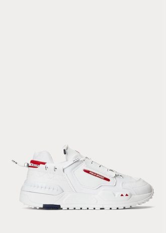 White Men’s Ralph Lauren PS200 Sneakers