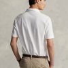 White Men’s Ralph Lauren Stretch Mesh Zip Polo Shirts White Men’s Ralph Lauren Stretch Mesh Zip Polo Shirts