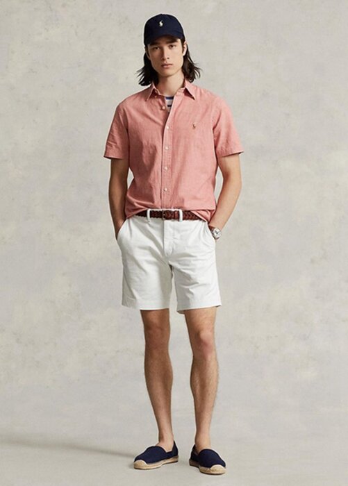 White Men’s Ralph Lauren Stretch Straight Fit Chino Shorts White Men’s Ralph Lauren Stretch Straight Fit Chino Shorts