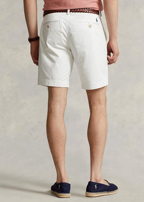 White Men’s Ralph Lauren Stretch Straight Fit Chino Shorts White Men’s Ralph Lauren Stretch Straight Fit Chino Shorts