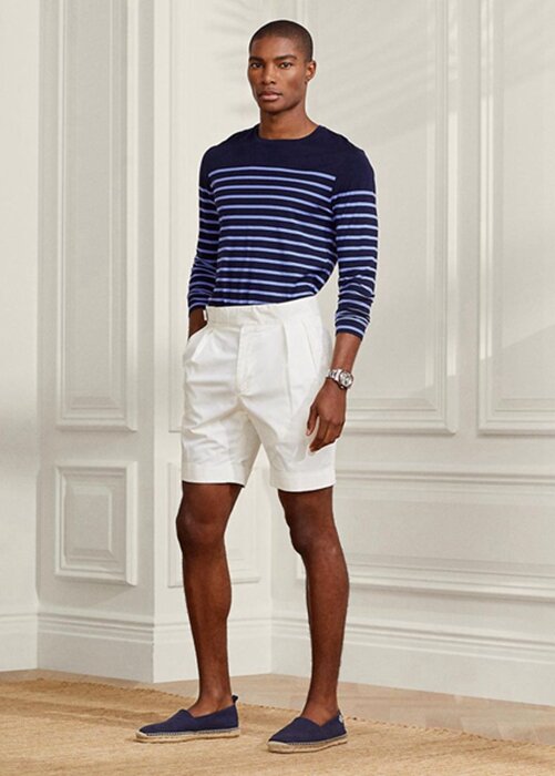 White Men’s Ralph Lauren Tailored Stretch Chino Shorts White Men’s Ralph Lauren Tailored Stretch Chino Shorts