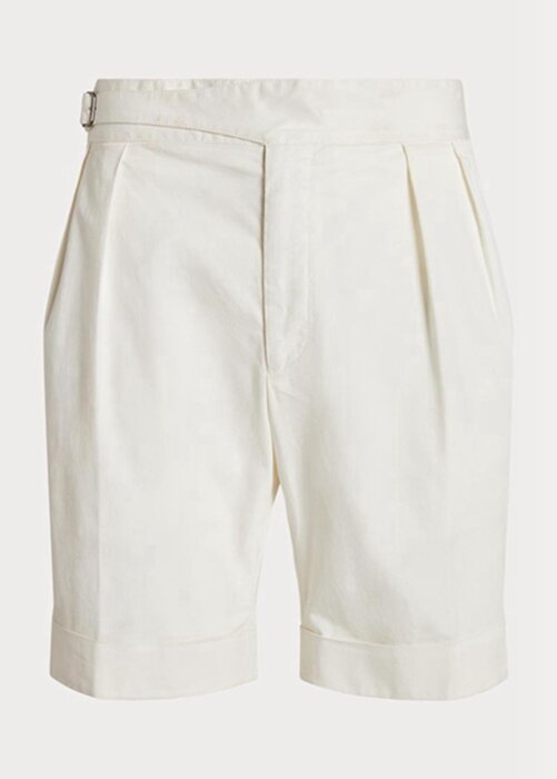 White Men’s Ralph Lauren Tailored Stretch Chino Shorts White Men’s Ralph Lauren Tailored Stretch Chino Shorts