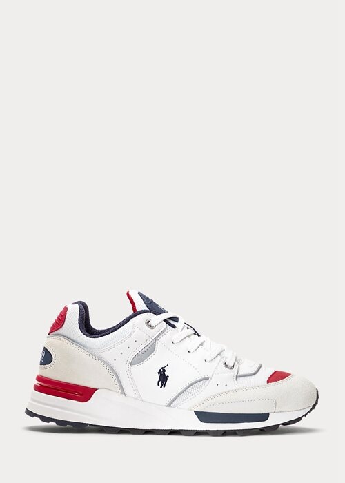White Men’s Ralph Lauren Trackster 200 Sneakers White Men’s Ralph Lauren Trackster 200 Sneakers