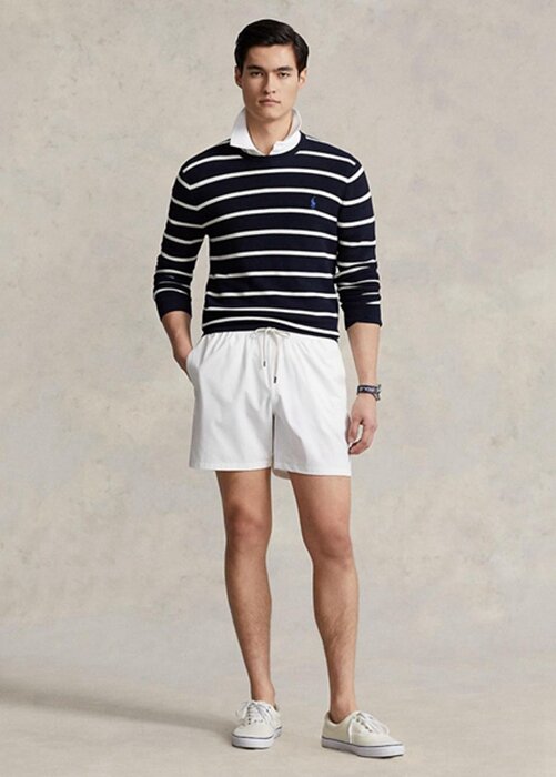 White Men’s Ralph Lauren Traveller Swimming Trunk Shorts White Men’s Ralph Lauren Traveller Swimming Trunk Shorts