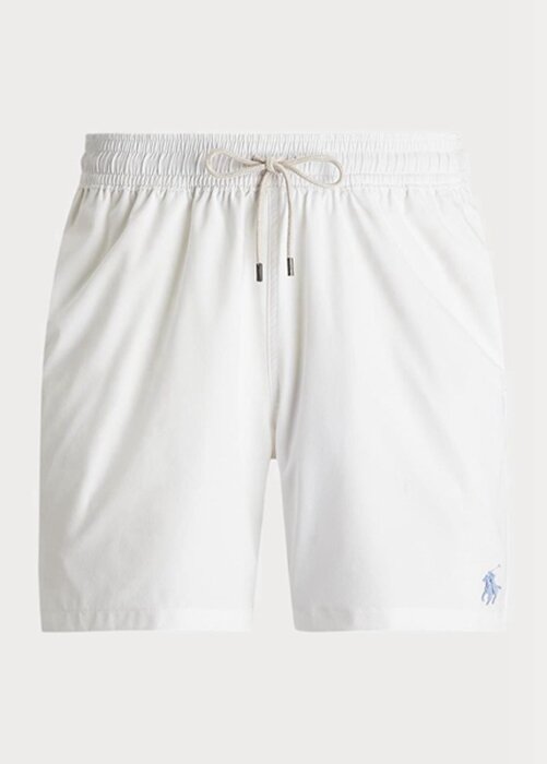 White Men’s Ralph Lauren Traveller Swimming Trunk Shorts White Men’s Ralph Lauren Traveller Swimming Trunk Shorts