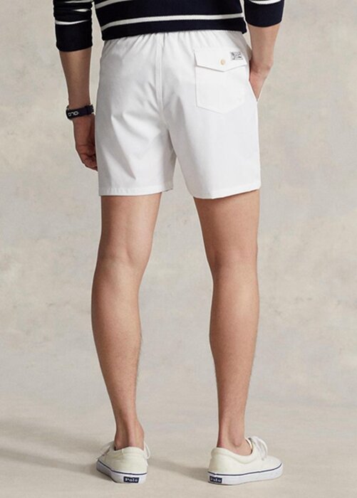 White Men’s Ralph Lauren Traveller Swimming Trunk Shorts White Men’s Ralph Lauren Traveller Swimming Trunk Shorts