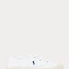 White / Navy Men’s Ralph Lauren Essence 100 Canvas Cap-Toe Sneakers White / Navy Men’s Ralph Lauren Essence 100 Canvas Cap-Toe Sneakers