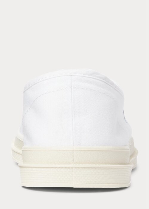 White / Navy Men’s Ralph Lauren Essence 100 Canvas Cap-Toe Sneakers White / Navy Men’s Ralph Lauren Essence 100 Canvas Cap-Toe Sneakers