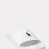 White / Navy Men’s Ralph Lauren Signature Pony Slippers White / Navy Men’s Ralph Lauren Signature Pony Slippers