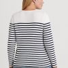 White / Navy Women’s Ralph Lauren Striped Cotton Long-Sleeve Tops White / Navy Women’s Ralph Lauren Striped Cotton Long-Sleeve Tops