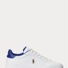 White / Royal Men’s Ralph Lauren Heritage Court II Leather Sneakers White / Royal Men’s Ralph Lauren Heritage Court II Leather Sneakers