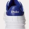 White / Royal Men’s Ralph Lauren Heritage Court II Leather Sneakers White / Royal Men’s Ralph Lauren Heritage Court II Leather Sneakers