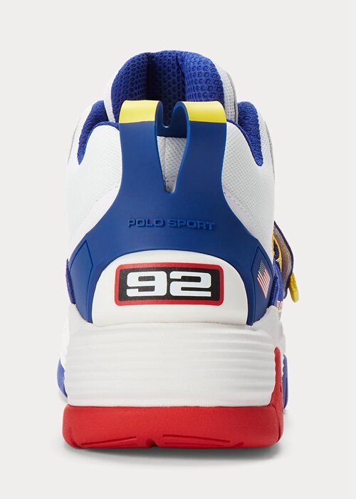 White / Royal Men’s Ralph Lauren PS100 High-Top Sneakers White / Royal Men’s Ralph Lauren PS100 High-Top Sneakers