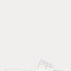 White Women’s Ralph Lauren Andee Eyelet Leather Slippers White Women’s Ralph Lauren Andee Eyelet Leather Slippers