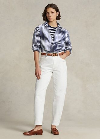 White Women’s Ralph Lauren Carrot Jeans White Women’s Ralph Lauren Carrot Jeans
