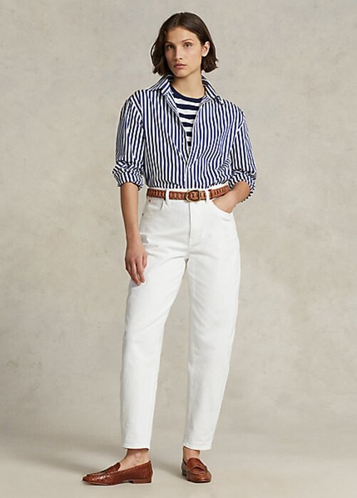 White Women’s Ralph Lauren Carrot Jeans White Women’s Ralph Lauren Carrot Jeans