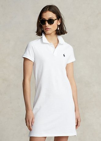 White Women’s Ralph Lauren Cotton Mesh Dress White Women’s Ralph Lauren Cotton Mesh Dress