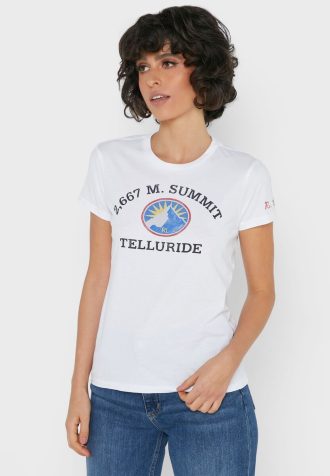 White Women’s Ralph Lauren Crew Neck Graphic T Shirts