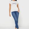 White Women’s Ralph Lauren Crew Neck Graphic T Shirts White Women’s Ralph Lauren Crew Neck Graphic T Shirts