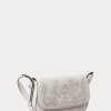 White Women’s Ralph Lauren Eyelet Leather Small Maddy Shoulder Bags White Women’s Ralph Lauren Eyelet Leather Small Maddy Shoulder Bags