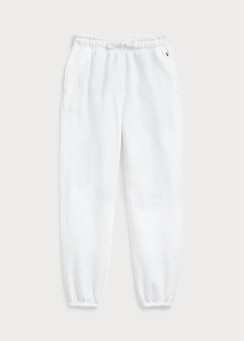 White Women’s Ralph Lauren Fleece Athletics Pants White Women’s Ralph Lauren Fleece Athletics Pants
